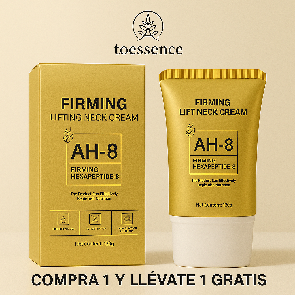 Toessence DermaLift - Rodillo Reafirmante · Crema para un cuello más firme y definido