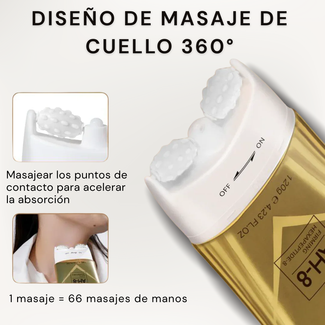 Toessence DermaLift - Rodillo Reafirmante · Crema para un cuello más firme y definido